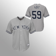 Men's New York Yankees Luke Voit #59 Gray Replica Big & Tall Jersey