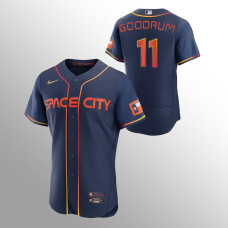 Houston Astros Niko Goodrum Navy #11 2022 City Connect Authentic Jersey