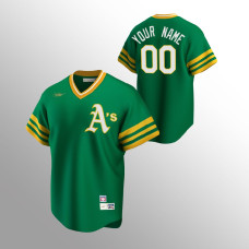 Custom Oakland Athletics Kelly Green Cooperstown Collection Road Jersey