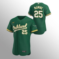 Men's Oakland Athletics Mark McGwire Authentic Kelly Green 2020 Alternate Jersey