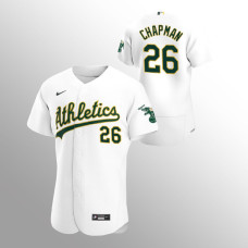 Men's Oakland Athletics Matt Chapman Authentic White 2020 Home Jersey