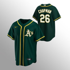 Men's Oakland Athletics Matt Chapman #26 Green 2020 Replica Alternate Jersey