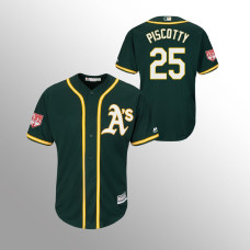 Men's Oakland Athletics #25 Green Stephen Piscotty 2019 Spring Training Cool Base Majestic Jersey