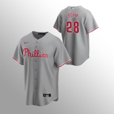 Men's Philadelphia Phillies Alec Bohm Replica Gray 2020 Road Team Jersey