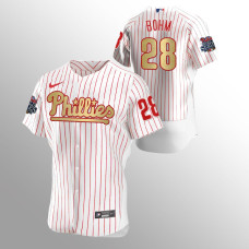 Philadelphia Phillies Alec Bohm White 2008 World Series Champions Jersey