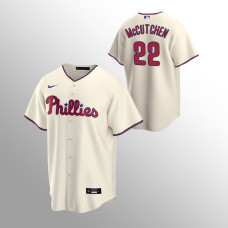 Men's Philadelphia Phillies Andrew McCutchen #22 Cream Replica Alternate Jersey