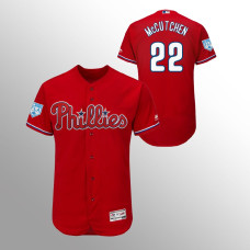 Men's Philadelphia Phillies #22 Scarlet Andrew McCutchen 2019 Spring Training Flex Base Majestic Jersey