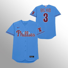 Bryce Harper Philadelphia Phillies Light Blue 2021 Players' Weekend Nickname Jersey