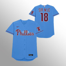 Didi Gregorius Philadelphia Phillies Blue 2021 Players' Weekend Sir MJG Jersey