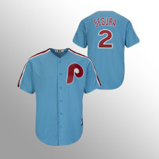 Jean Segura Philadelphia Phillies Light Blue Cool Base Cooperstown Player Jersey