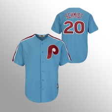 Mike Schmidt Philadelphia Phillies Light Blue Cool Base Cooperstown Player Jersey