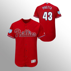 Men's Philadelphia Phillies #43 Scarlet Nick Pivetta 2019 Spring Training Flex Base Majestic Jersey