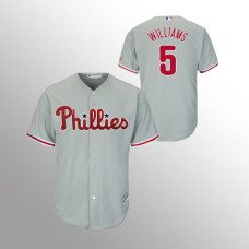 Nick Williams Philadelphia Phillies Gray Cool Base Away Jersey