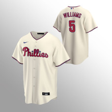 Men's Philadelphia Phillies Nick Williams #5 Cream Replica Alternate Jersey