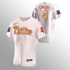 Philadelphia Phillies Scott Kingery White 2008 World Series Champions Jersey