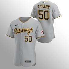 Men's Pittsburgh Pirates Jameson Taillon Authentic Gray 2020 Road Jersey