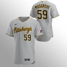 Men's Pittsburgh Pirates Joe Musgrove Authentic Gray 2020 Road Jersey