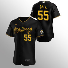 Men's Pittsburgh Pirates Josh Bell Authentic Black 2020 Alternate Jersey
