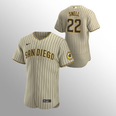 Men's San Diego Padres Blake Snell #22 Sand Brown Authentic Trade Alternate Jersey