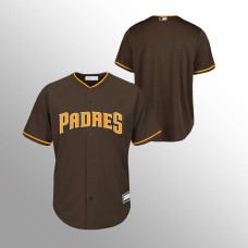 Men's San Diego Padres Cooperstown Collection Brown Big & Tall Replica Jersey