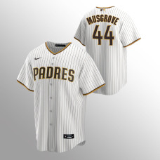 San Diego Padres Joe Musgrove White Brown Replica Trade Home Jersey