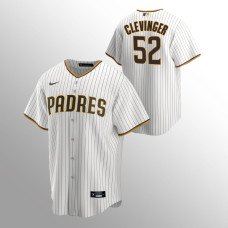 Men's San Diego Padres #52 Mike Clevinger Replica White Team 2020 Home Jersey