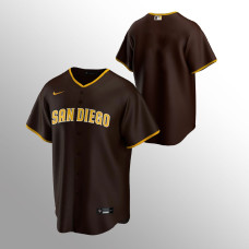 Men's San Diego Padres Replica Brown Road Jersey