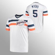 San Diego Padres Wil Myers White Cooperstown Collection V-Neck Jersey