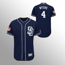 Men's San Diego Padres #4 Navy Wil Myers 2019 Spring Training Flex Base Majestic Jersey