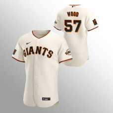 San Francisco Giants Alex Wood Cream Authentic Home Jersey