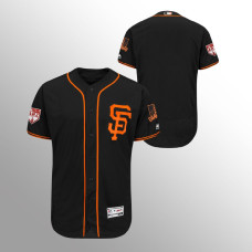 Men's San Francisco Giants 2019 Spring Training Black Flex Base Majestic Jersey