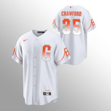 San Francisco Giants Brandon Crawford White 2021 City Connect Replica Jersey