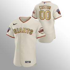 San Francisco Giants Custom Cream 2010 World Series Champions Jersey