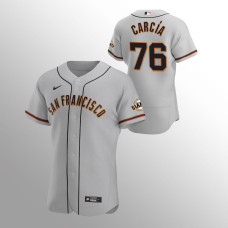 Men's San Francisco Giants Jarlin Garcia Authentic Gray Road Jersey