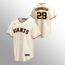 Men's San Francisco Giants Jeff Samardzija #29 Cream Replica Home Jersey