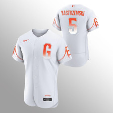 San Francisco Giants Mike Yastrzemski White 2021 City Connect Authentic Jersey