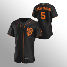 Mike Yastrzemski San Francisco Giants Black Authentic Alternate Jersey