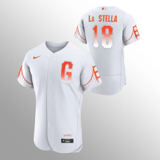 San Francisco Giants Tommy La Stella White 2021 City Connect Authentic Jersey