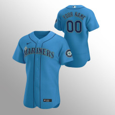 Men's Seattle Mariners Custom Authentic Royal 2020 Alternate Jersey