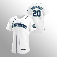 Men's Seattle Mariners Daniel Vogelbach Authentic White 2020 Home Jersey