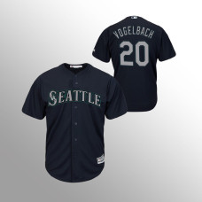 Men's Seattle Mariners Daniel Vogelbach #20 Navy Cool Base Jersey