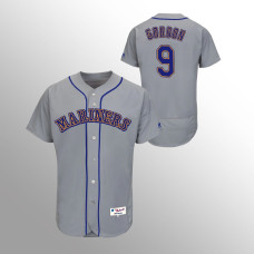 Men's Seattle Mariners Dee Gordon #9 Gray 1989 Turn Back the Clock Authentic Jersey