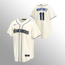 Men's Seattle Mariners Edgar Martinez #11 Cream Replica Alternate Jersey