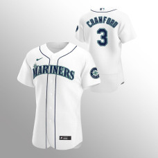 Seattle Mariners J.P. Crawford White Authentic Home Jersey