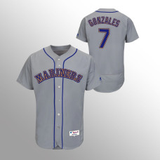 Men's Seattle Mariners Marco Gonzales #7 Gray 1989 Turn Back the Clock Authentic Jersey