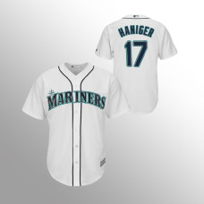 Men's Seattle Mariners Mitch Haniger #17 White Cool Base Home Jersey