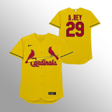 St. Louis Cardinals Alex Reyes Yellow 2021 Players' Weekend Nickname Jersey