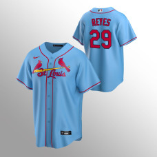 Men's St. Louis Cardinals Alex Reyes #29 Light Blue Replica Alternate Jersey
