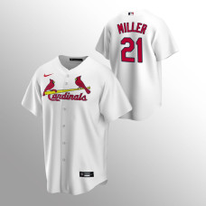 Men's St. Louis Cardinals Andrew Miller #21 White Replica Home Jersey