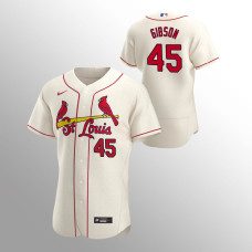 Men's St. Louis Cardinals Bob Gibson Authentic Cream 2020 Alternate Jersey